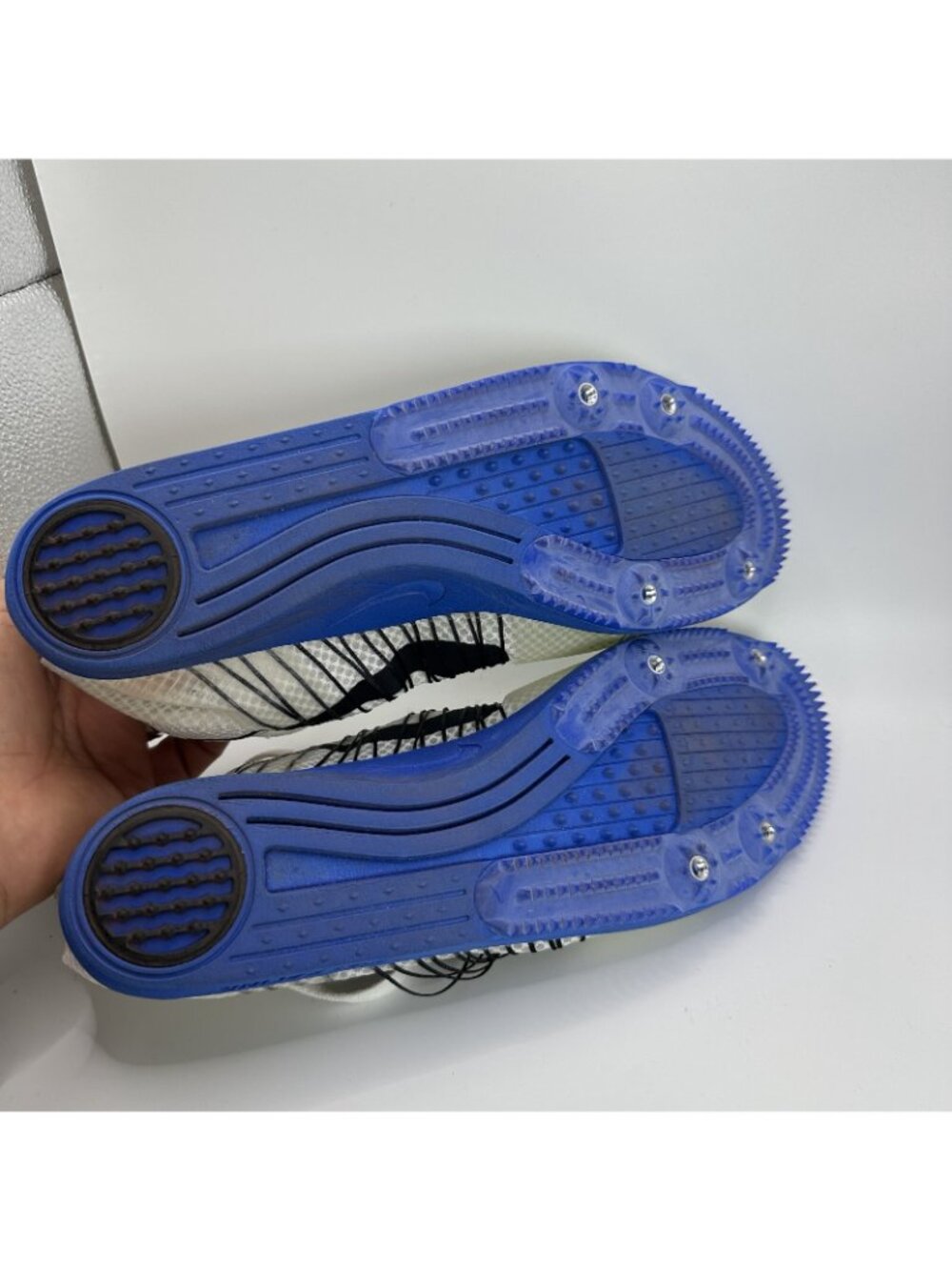 Nike Zoom Matumbo Racing Flywire Shoes Mens Size 12.5 White Blue Track Running - Picture 10 of 11